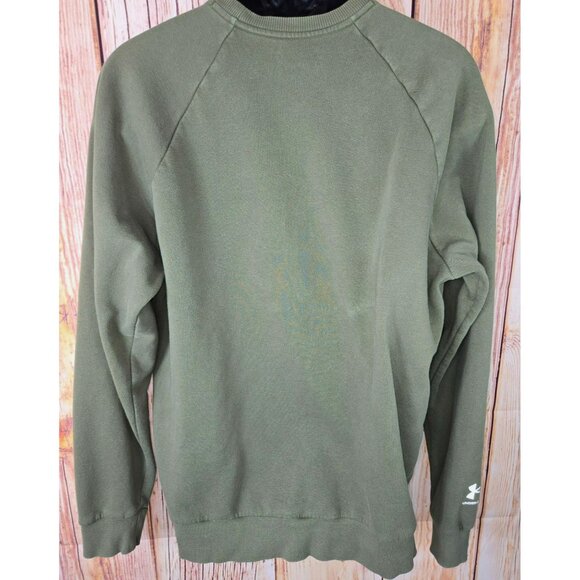 Under Armour Loose Fit Sweatshirt Large Olive Green Crewneck - Picture 2 of 8